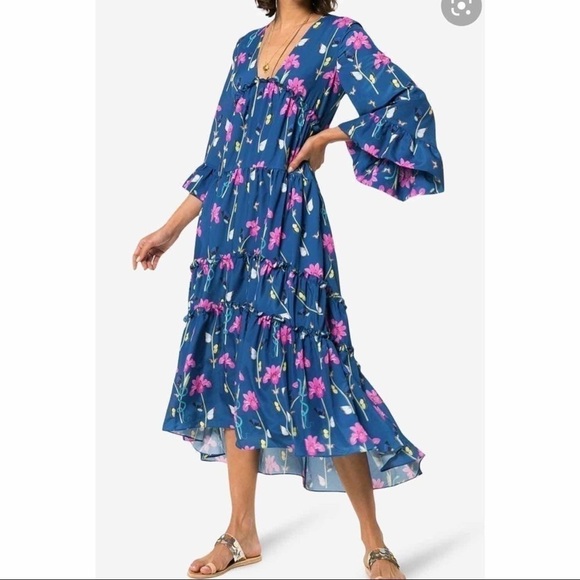 Borgo de Nor Iris floral print midi dress - Picture 4 of 15